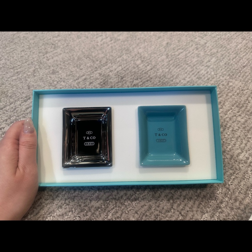 Tiffany & Co Trinket Tray Ring Dish - Set of Two